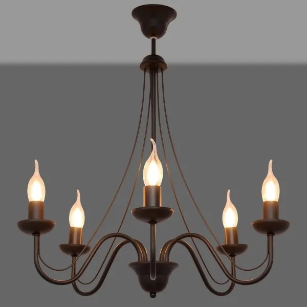 Lampadario a sospensione con filo MALBO II 5xE14/10W/230V