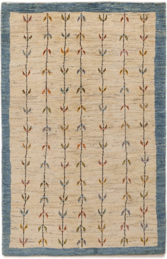 Gabbeh Tappeto 180x120 Beige (Iran) Annodato A Mano