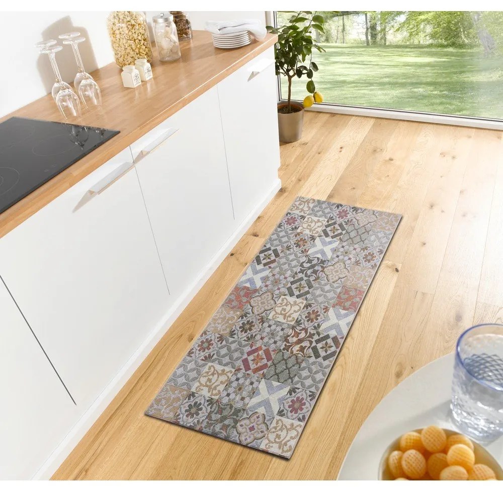 Tappeto grigio 75x150 cm Cappuccino Mosaik - Hanse Home