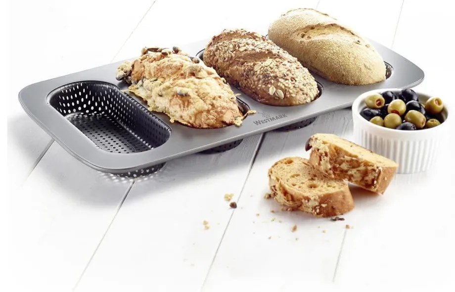 Stampo in acciaio per la cottura di pane e baguette Mini - Westmark