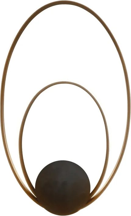 Plafoniera LED Bea marrone IP20 bianco naturale, 2500 lumen NOVECENTO