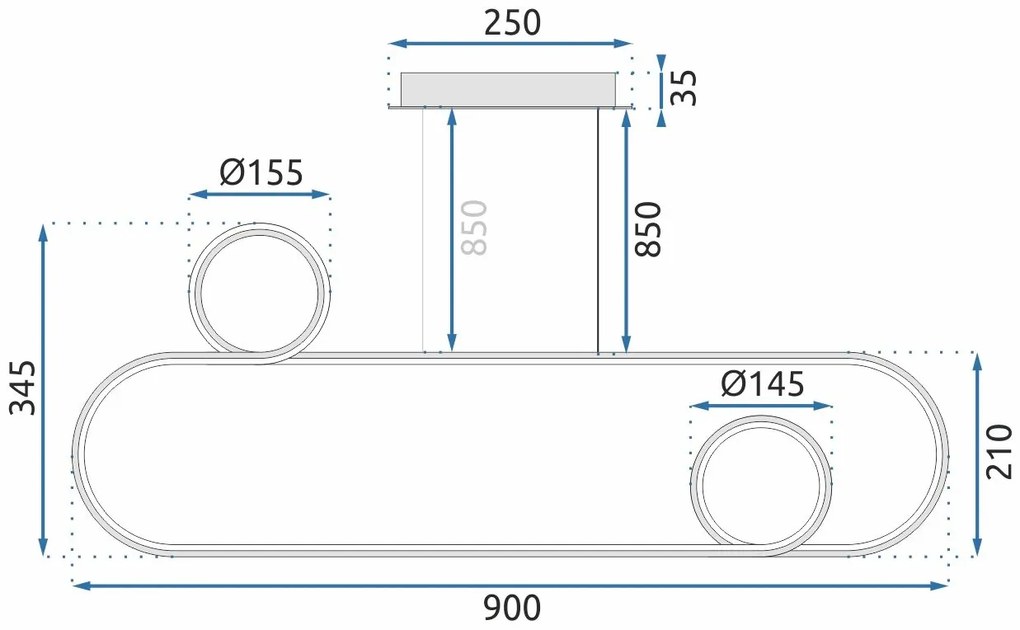 Lampada LED APP809-CP GOLD