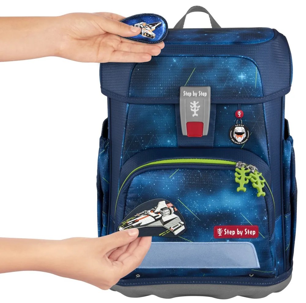 Zaino scuola Step by Step CLOUD, Starship Galactus - set 5 pezzi