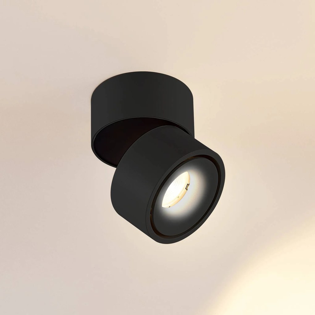 Arcchio Faretto da soffitto LED Rotari, 620lm, 1 pz., nero Rotari Arcchio, dimmerabile, Nero, Corridoio, Alluminio, Moderno