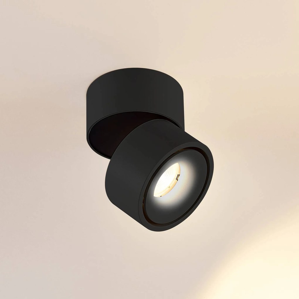 Arcchio Faretto da soffitto Rotari, 6,1W, a 1 luce, nero