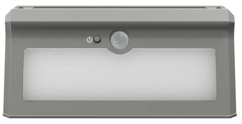 Applique Solare Rettangolare IP65 con Sensore di Movimento, 300 lm Colore Bianco Naturale 4.000K