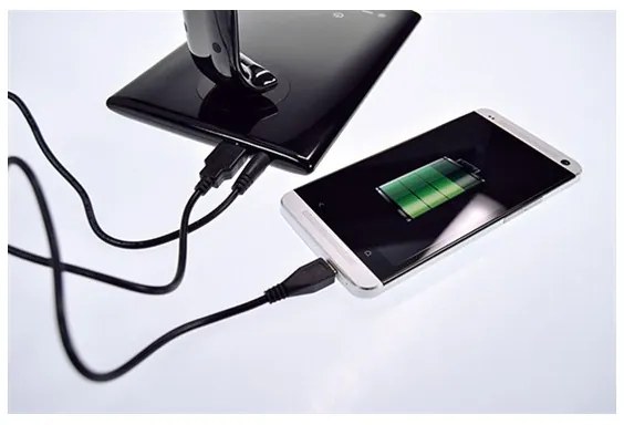 Solight WO37-W - Lampada LED da tavolo dimmerabile Connettore USB LED/12W/230V bianco