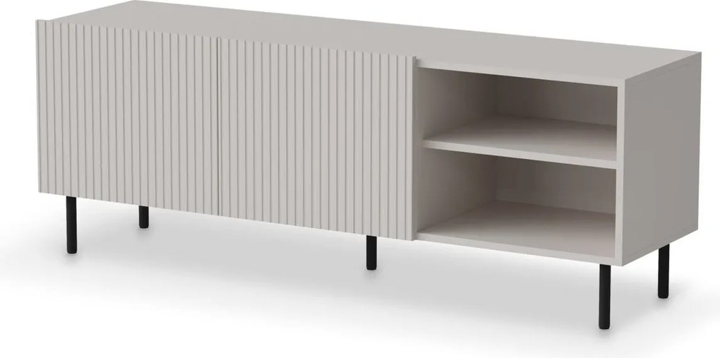Mobile TV Paxos 150 cm in finitura cashmere e nero