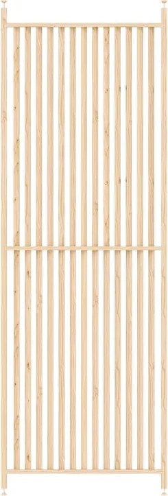 Parete divisoria Capri in legno L 83 x H 264 cm naturale