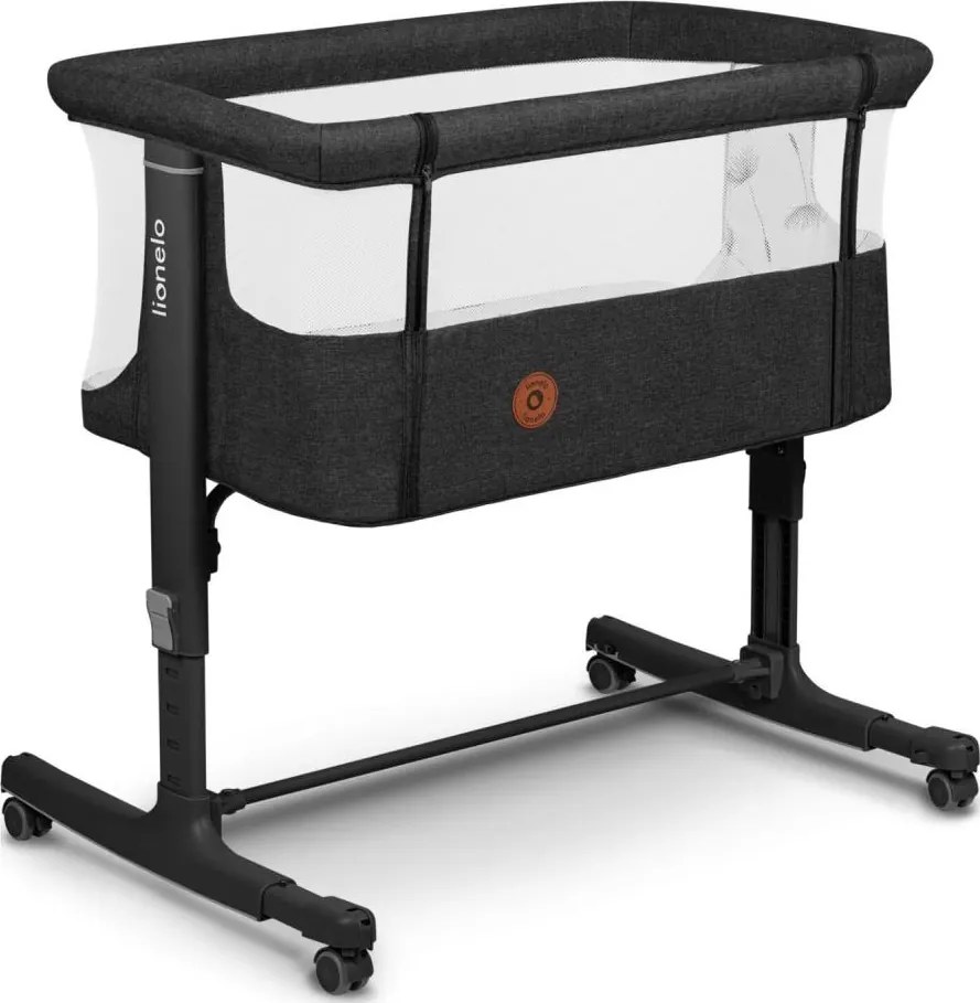 Lionelo - Lettino per bambini 3 in 1 AURORA nero