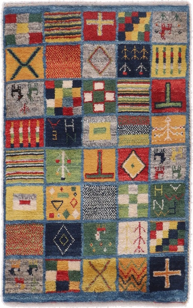 Gabbeh Tappeto persiano 100 x 60 (Iran) Annodato A Mano