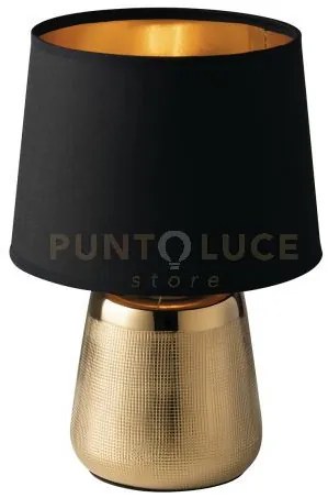 Lumetto ecstasy in ceramica oro 1 luce attacco e14 diametro 17cm  a...