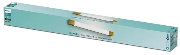 Philips - Lampada per specchio da bagno ROVER LED/10W/230V IP44 ottone