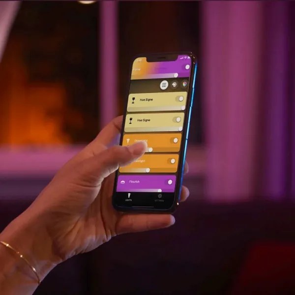 Philips - Lampada da tavolo LED RGB dimmerabile Hue BLOOM 1xLED/7,1W/230V