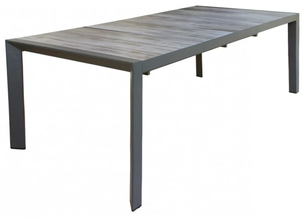 Tavolo da giardino 175/235x75x100 cm taupe