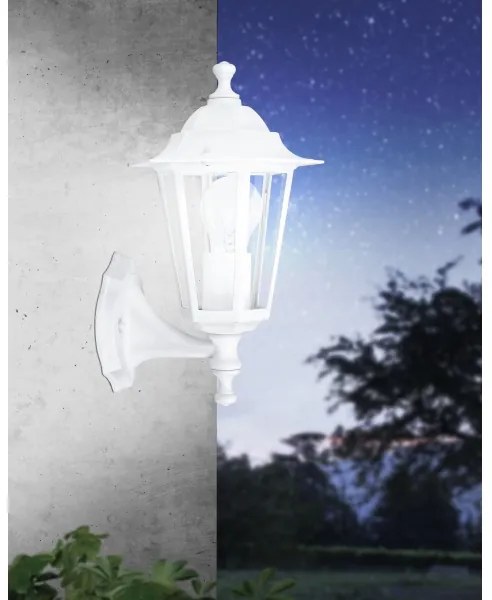 EGLO 22463 - Applique da esterno LATERNA 5 1xE27/60W bianco