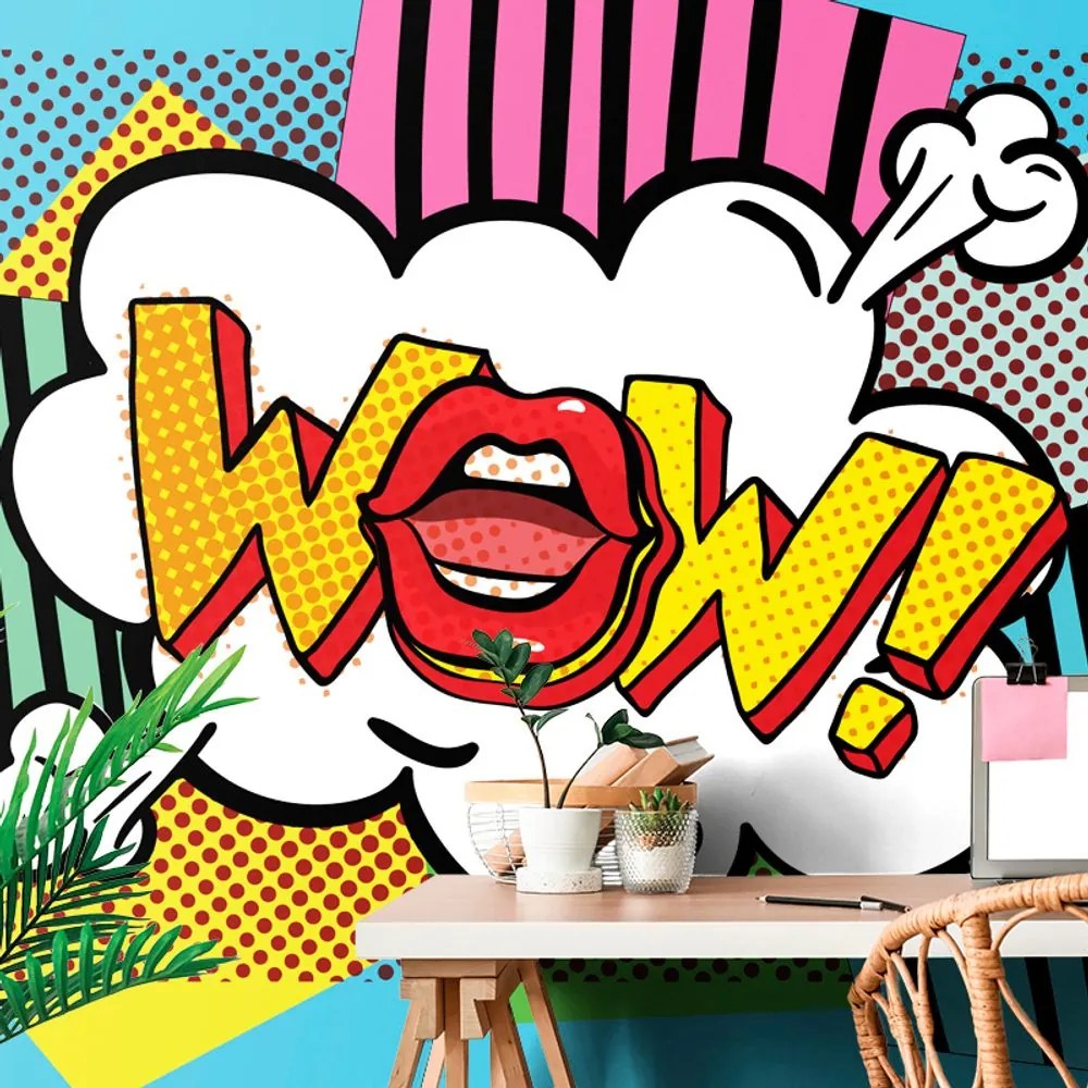 Carta da parati – Stile pop art – WOW!