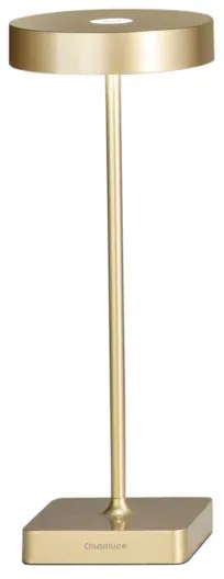 Lampada tavolo senza fili LED ricaricabile USB touch TAP Oro 12x32 cm