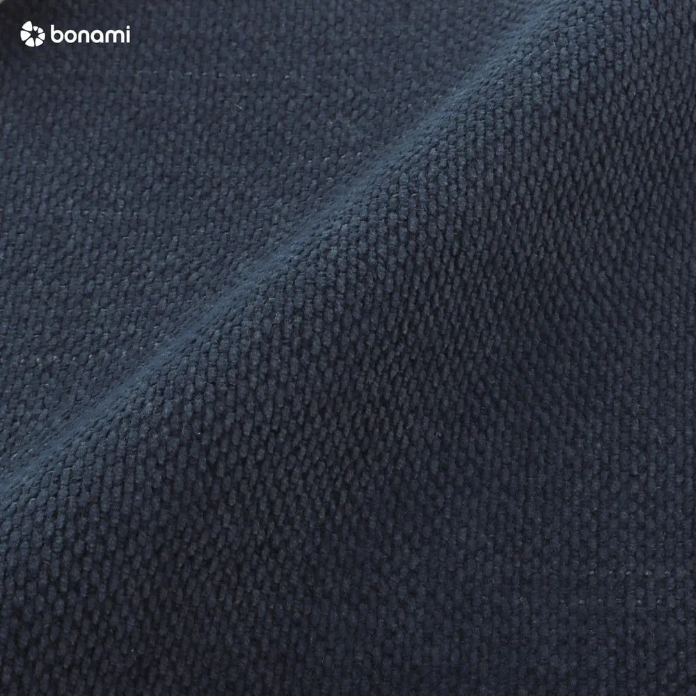 Letto matrimoniale imbottito in blu scuro con contenitore con rete inclusa 180x200 cm Lupine – Micadoni