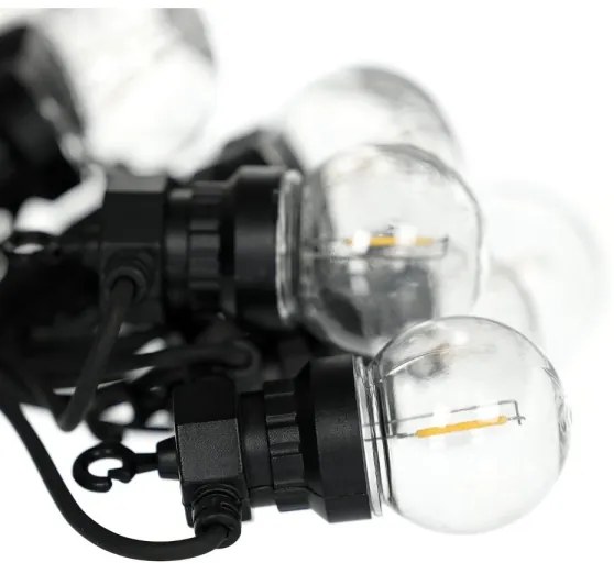Retlux- LED catena decorativa per esterni GIRLANDA G45 10xE27/230V 8m IP44 bianco caldo