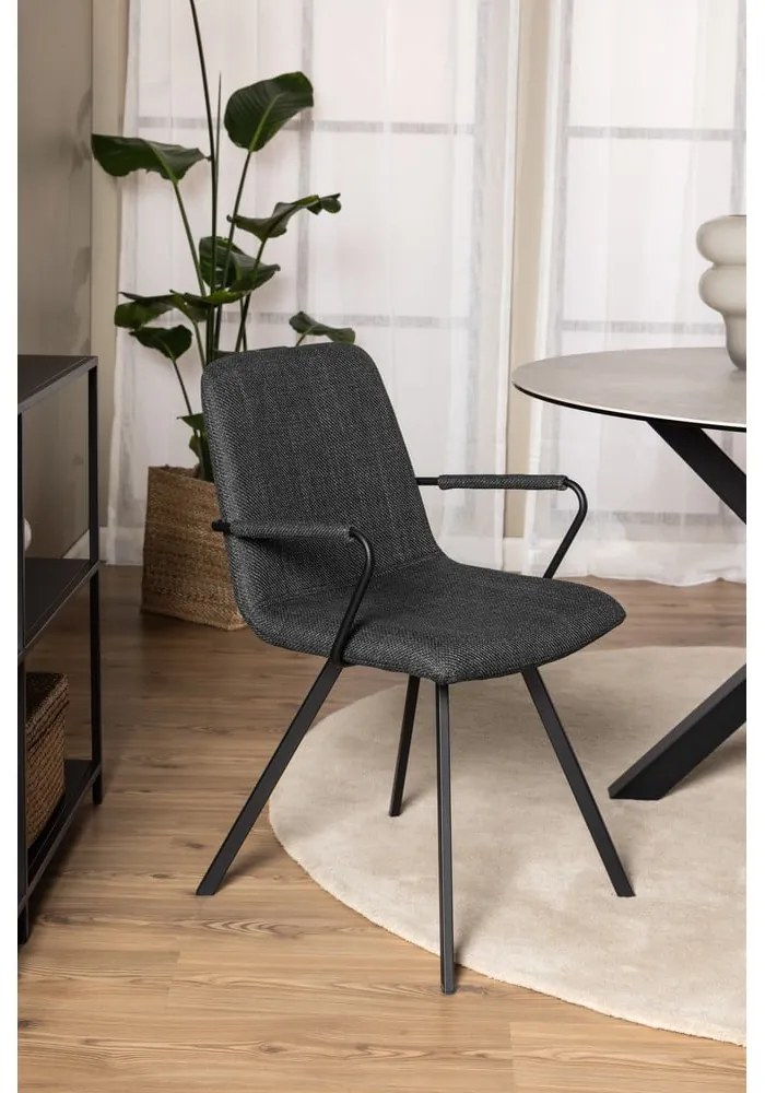 Sedie da pranzo grigio scuro in set di 2 Selina - Actona