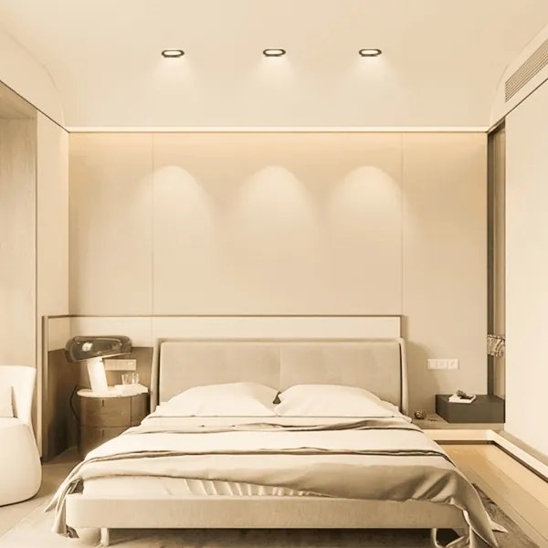 Aigostar - Lampada LED da incasso per bagni LED/4,8W/230V 3000K nero IP65