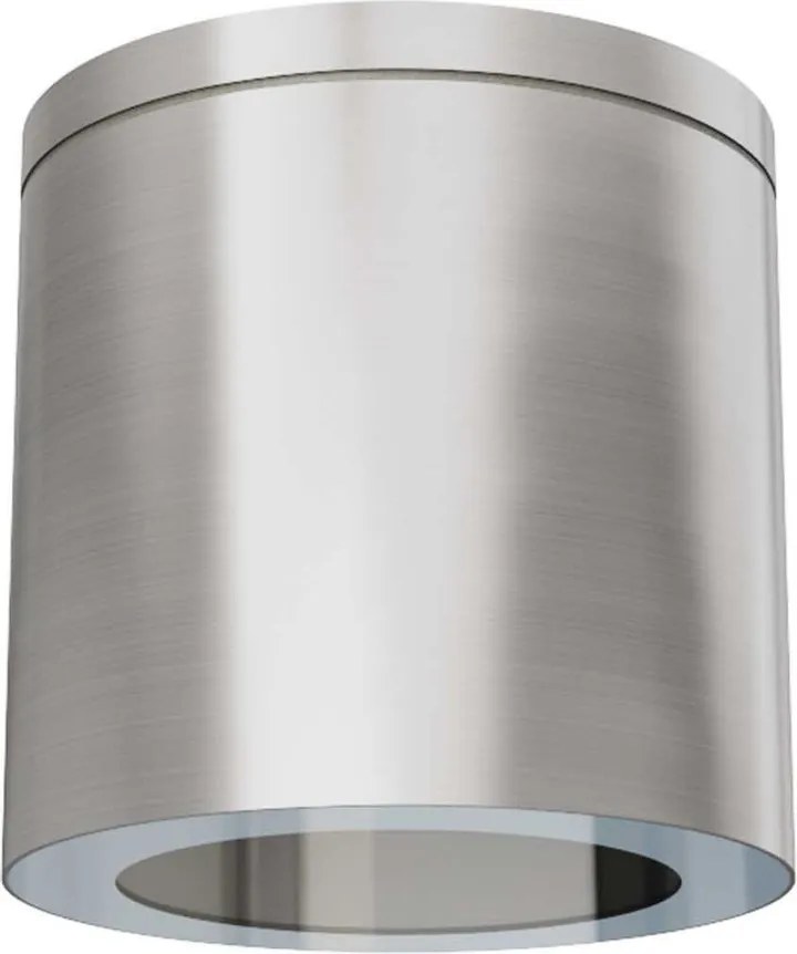 Applique da soffitto IP54 GU10 in Alluminio e Vetro - Inox