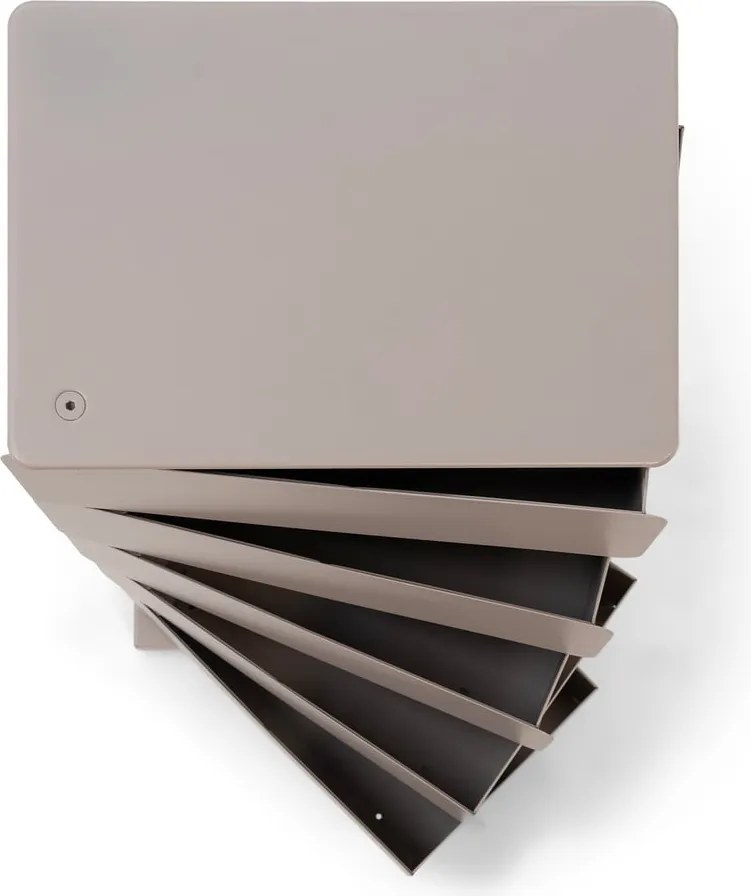 Cassettiera grigio tortora in metallo 37x72x26 cm Joey – Spinder Design