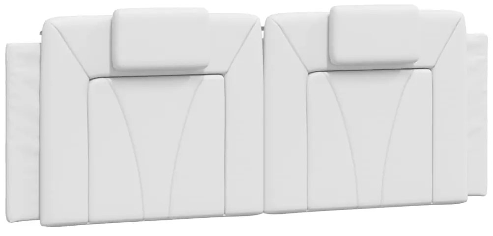 Cuscino testiera bianco 120 cm in similpelle