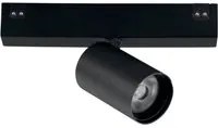 Proiettore binario DAVINCI 48V con luce spot in alluminio nero 5W luce naturale 4000K