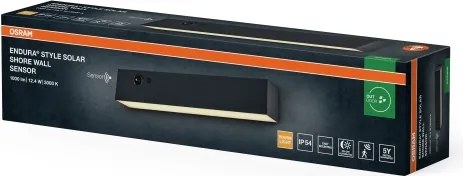 Osram - Lampada solare LED da parete ENDURA STYLE LED/12,4W/4,2V 2000 mAh IP54 antracite