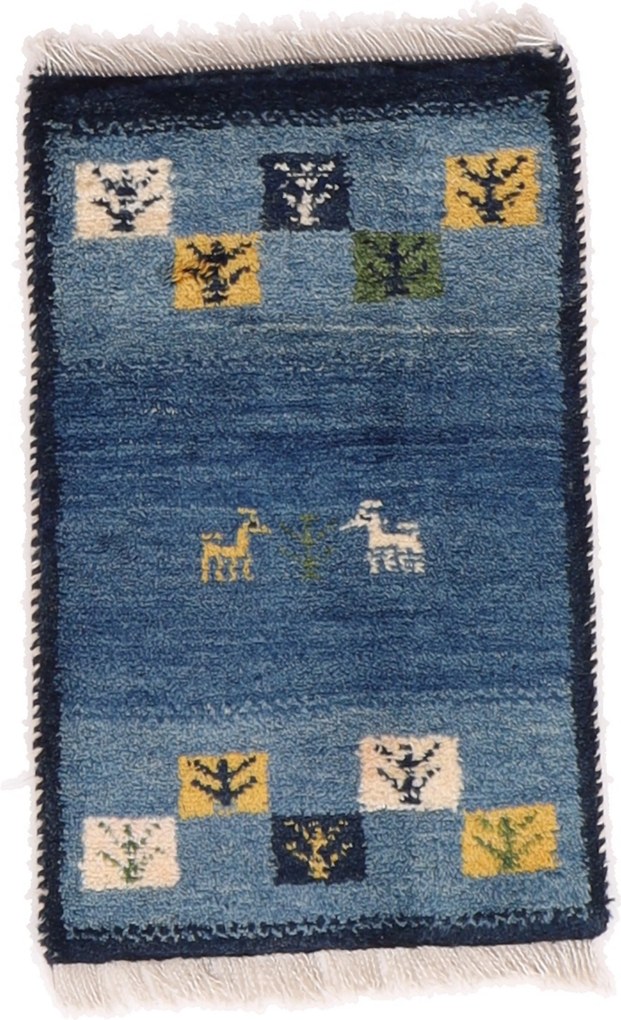 Gabbeh Tappeto 60x40 (Iran) Annodato A Mano