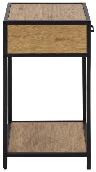 Comodino SARON quercia/nero