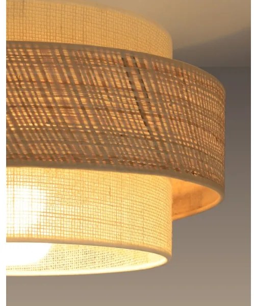 Plafoniera BOHO 1xE27/60W/230V Ø 40 cm iuta/crema