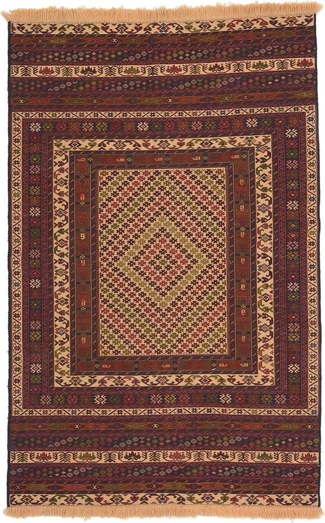 Kilim Tappeto 120 x 190 (Afghanistan) Tessuto A Mano