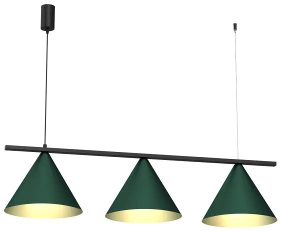 Lampada a sospensione con cavo CAPITAL 3xGX53/15W/230V verde