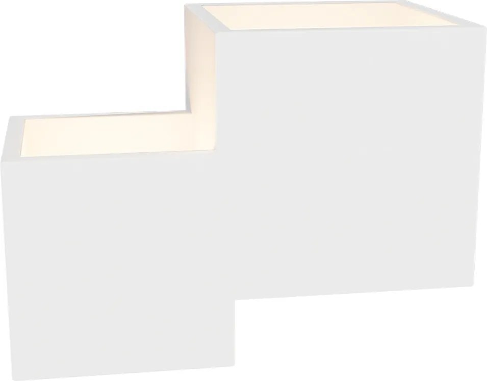 Applique da Parete 2xG9 PARALLEL 2 in Gesso Pitturabile