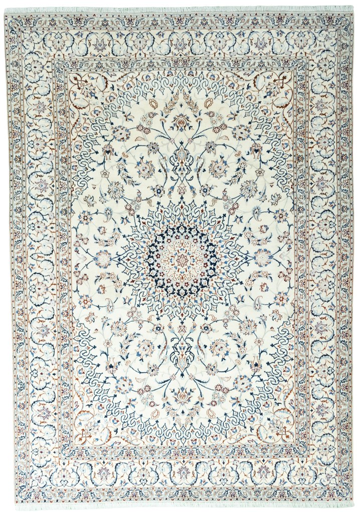 Nain Tappeto persiano 360 x 250 Beige (Iran) Annodato A Mano