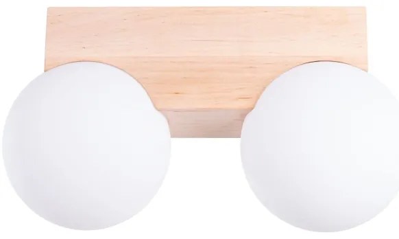 Sollux SL.1683 - Plafoniera BULBO 2xG9/8W/230V faggio/bianco