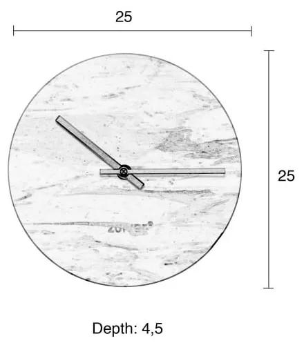 Orologio da parete in marmo bianco - Zuiver