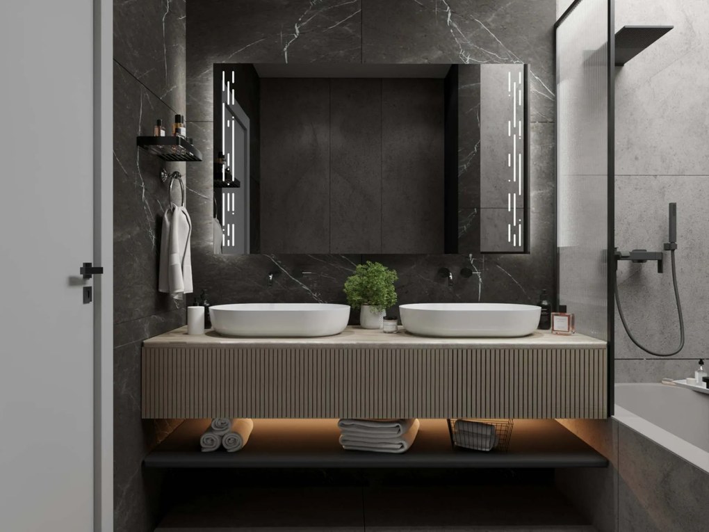 Specchio con illuminazione LED M19