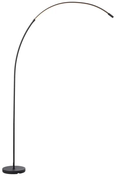 Brilliant - Lampada da terra touch dimmerabile a LED BOW LED/14W/230V nero