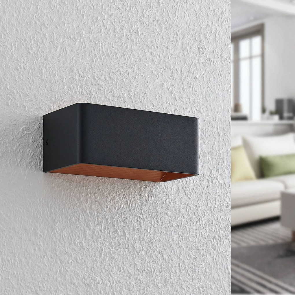 Applique da parete a LED Karam Arcchio, Nero, Soggiorno / Sala da pranzo, Alluminio, Moderno, Applique a LED