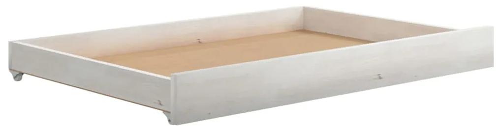 Cassetti per divano letto 2 pz in legno massello di pino bianco