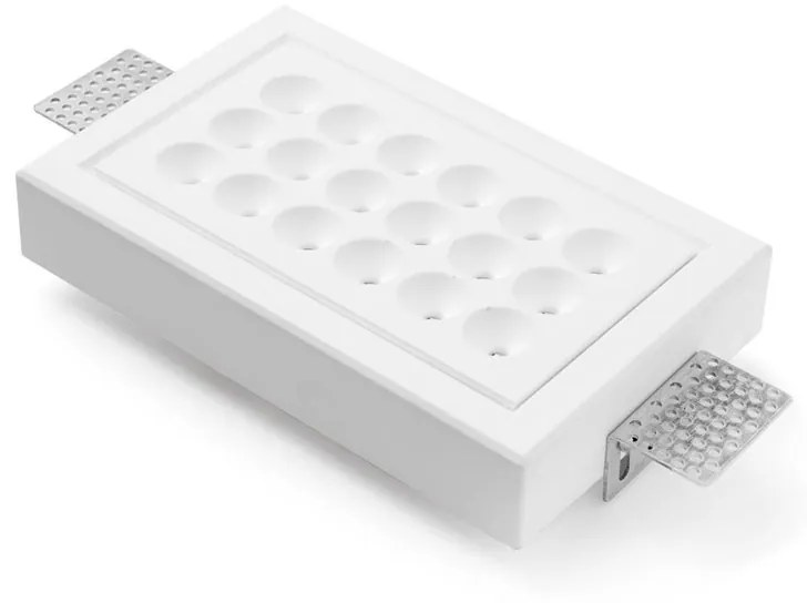 Faretto da incasso con fonte luminosa fisso Modulo LED TECNICO ADE bianco verniciabileX9 cm Luce bianco caldo