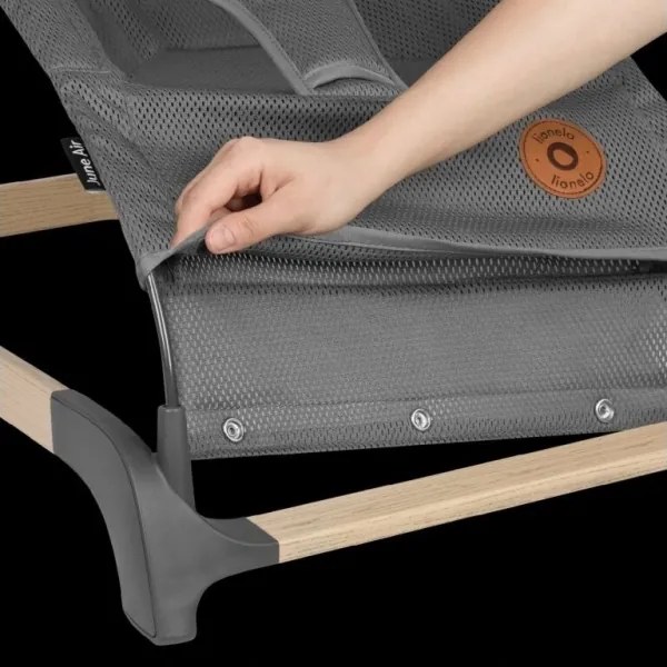 Lionelo - Altalena per bambini JUNE grigio