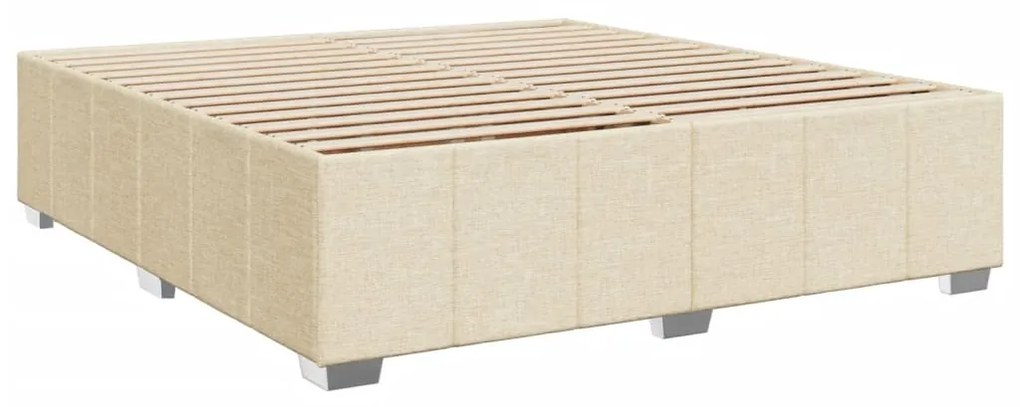 Giroletto senza materasso crema 180x200 cm in tessuto