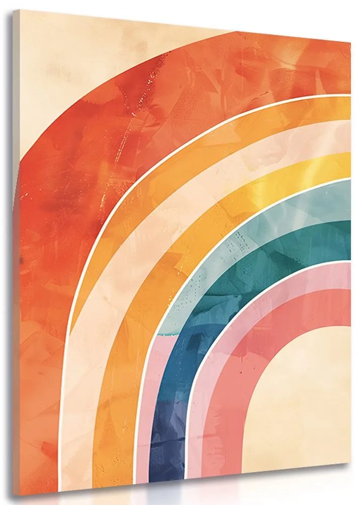 Stampa su tela – Arcobaleno Peach Fuzz