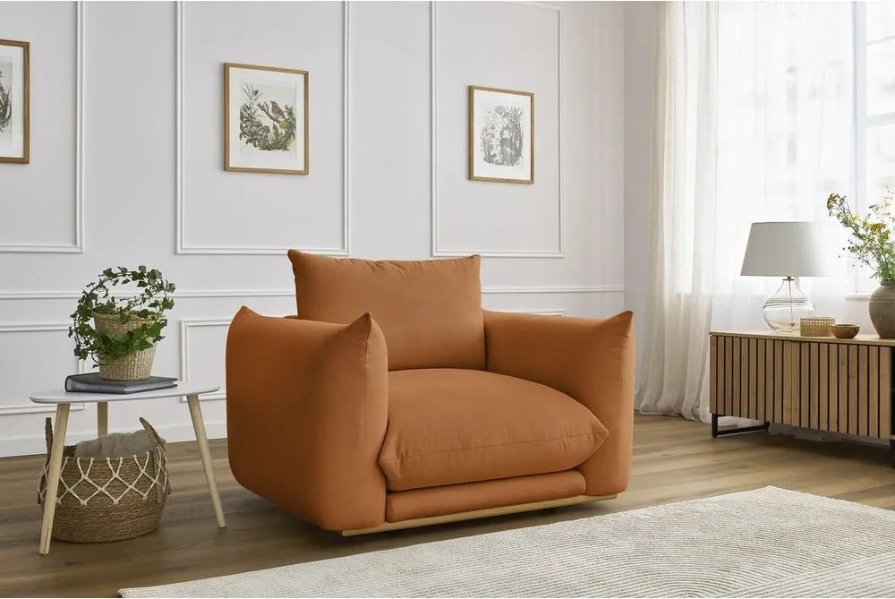 Poltrona arancione Ernest – Bobochic Paris