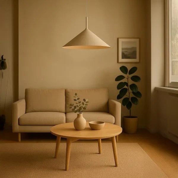 Lampada a sospensione con cavo CAPITAL 1xGX53/15W/230V Ø 60 cm tortora